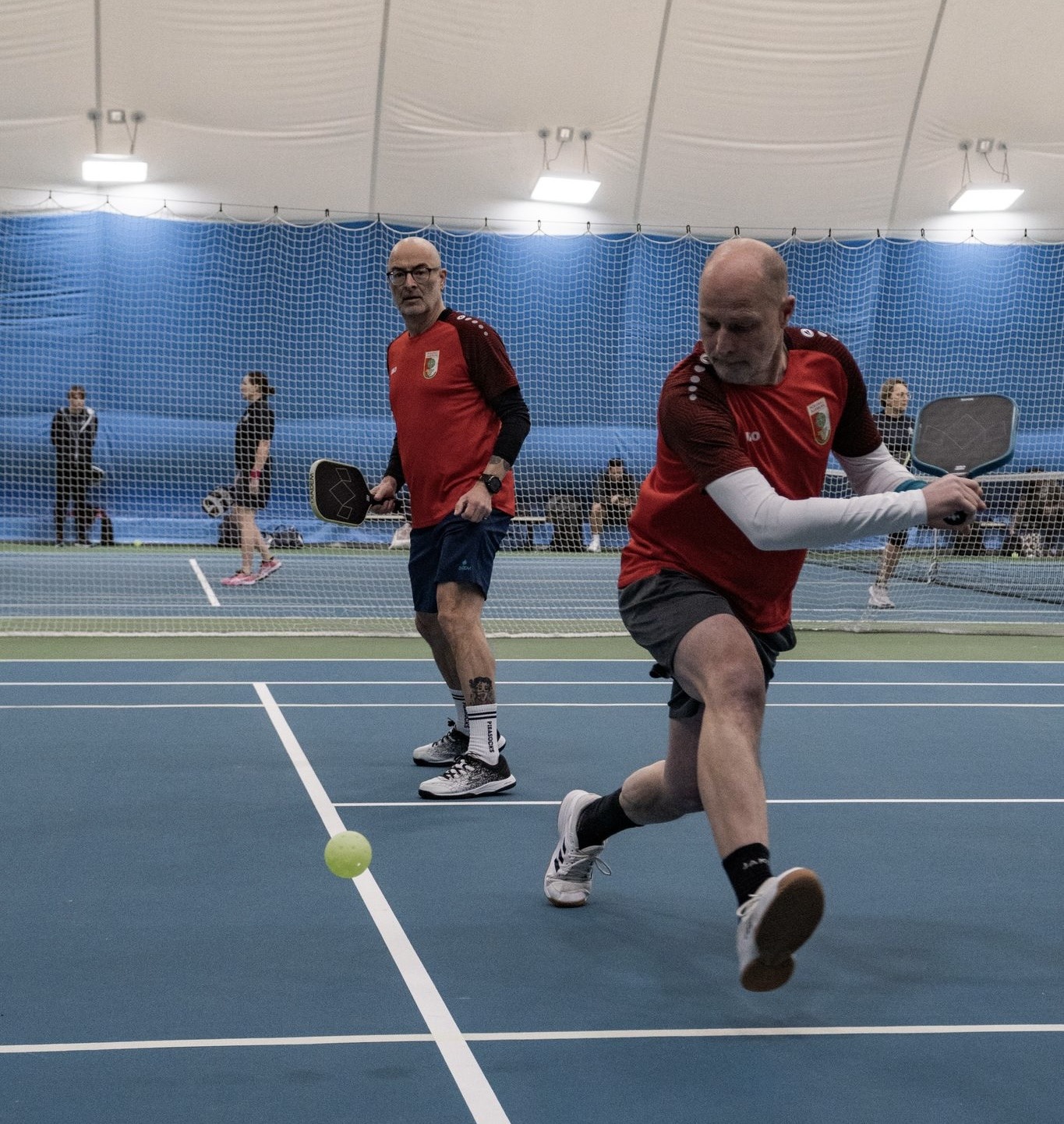 Gernlinden Close up Spieler bei Rückhand Dink